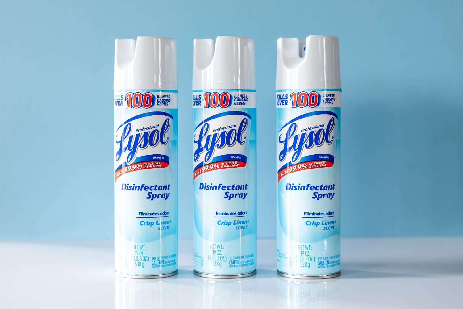 Editorial image accompanying the discussion of Lysol's rebranding